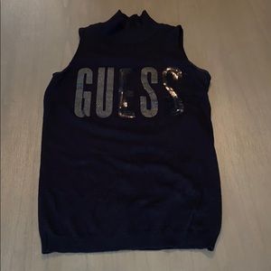 GUESS Sequin Sweater Tank